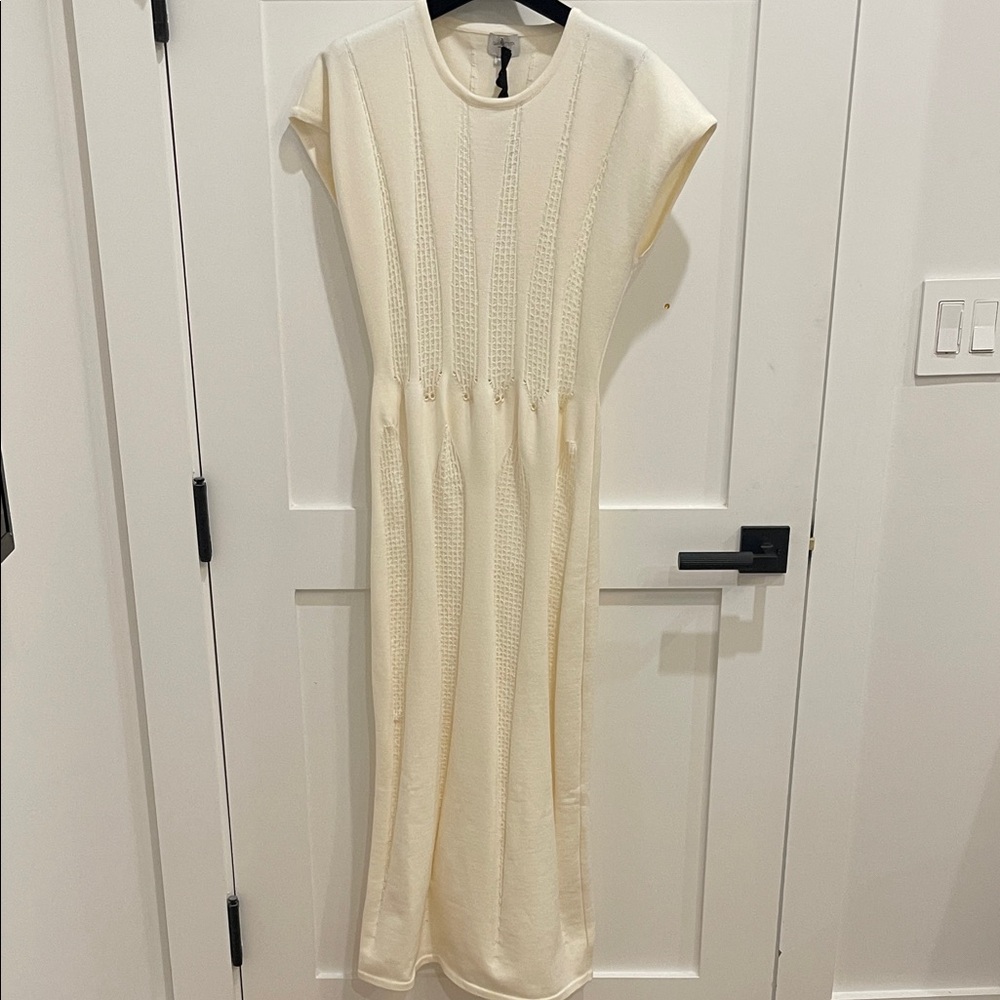 Chic Cream Midi Dress